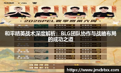 和平精英战术深度解析：BLG团队协作与战略布局的成功之道